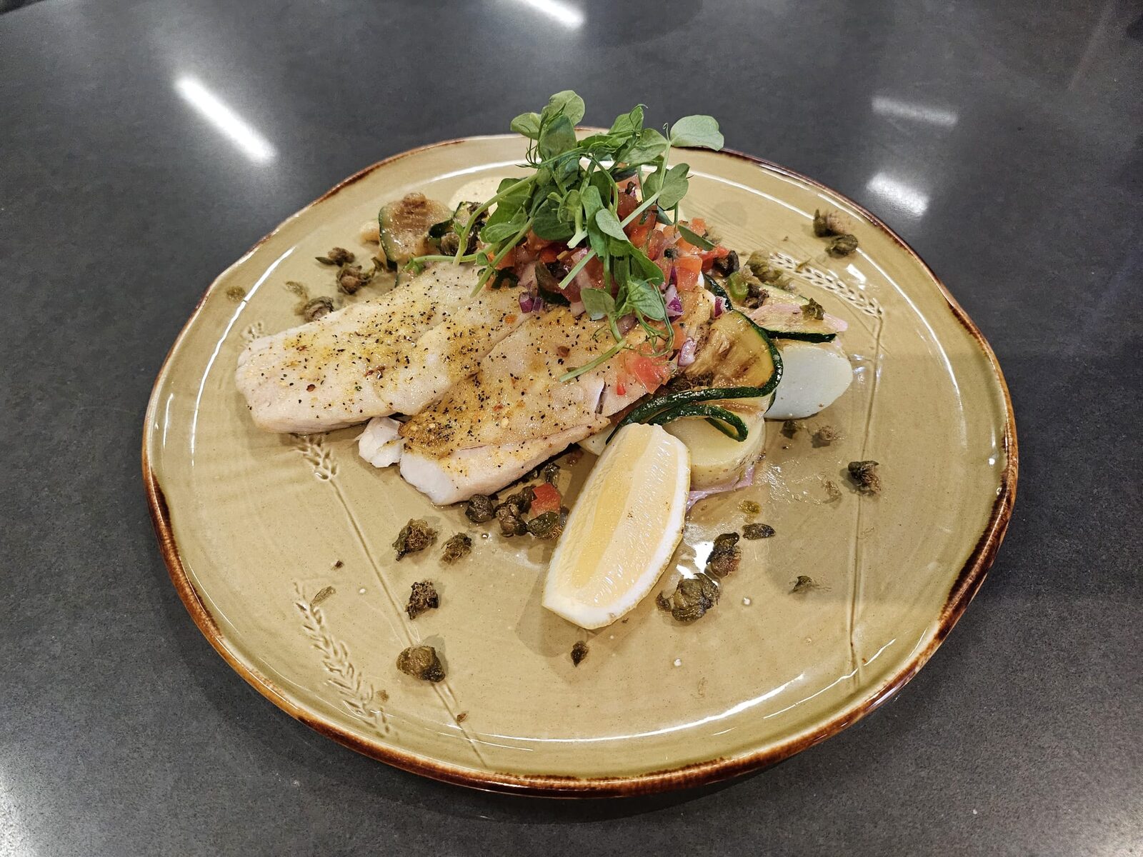 Baked snapper - The Spitfire Restaurant