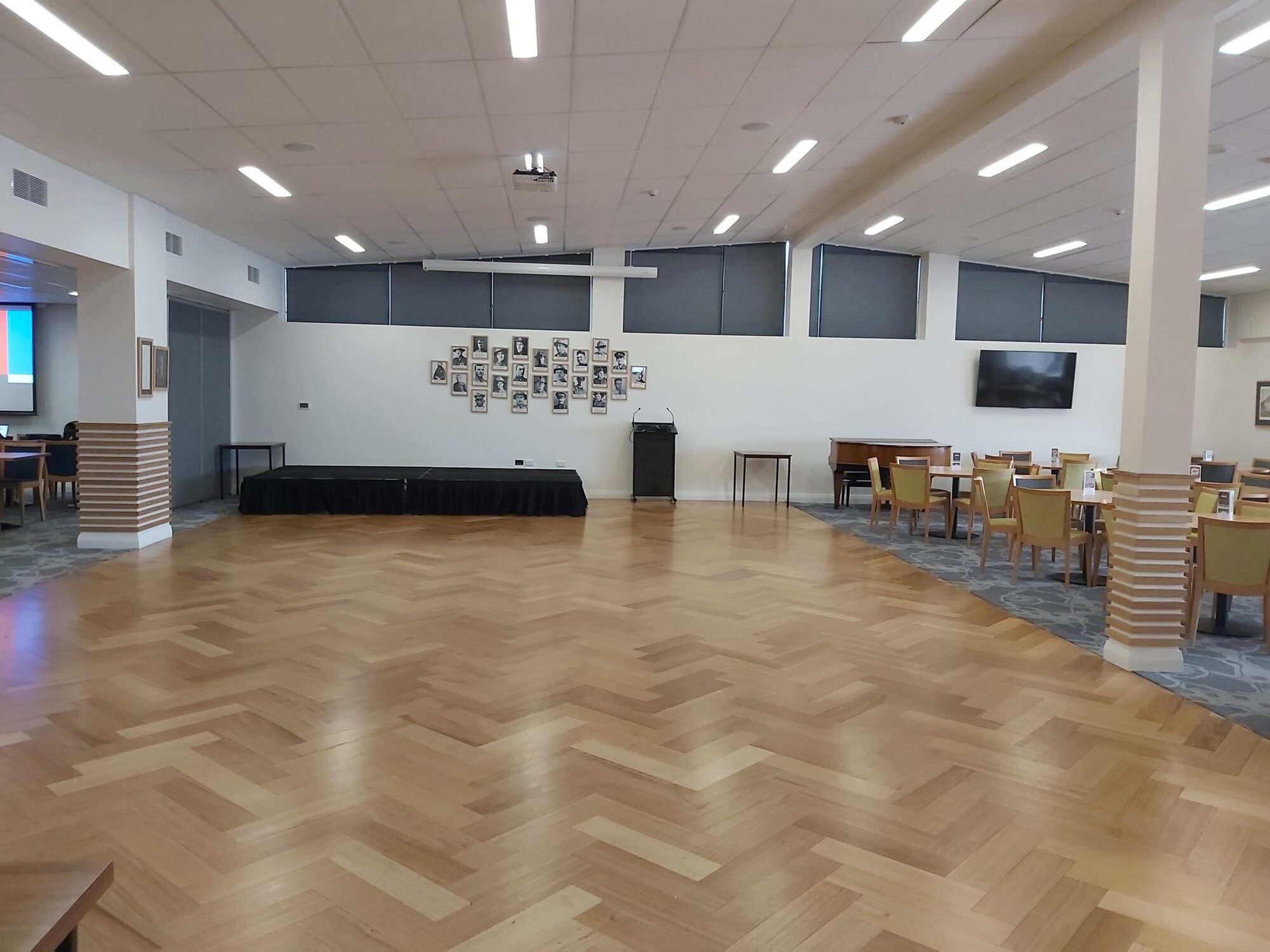 The function room dance floor