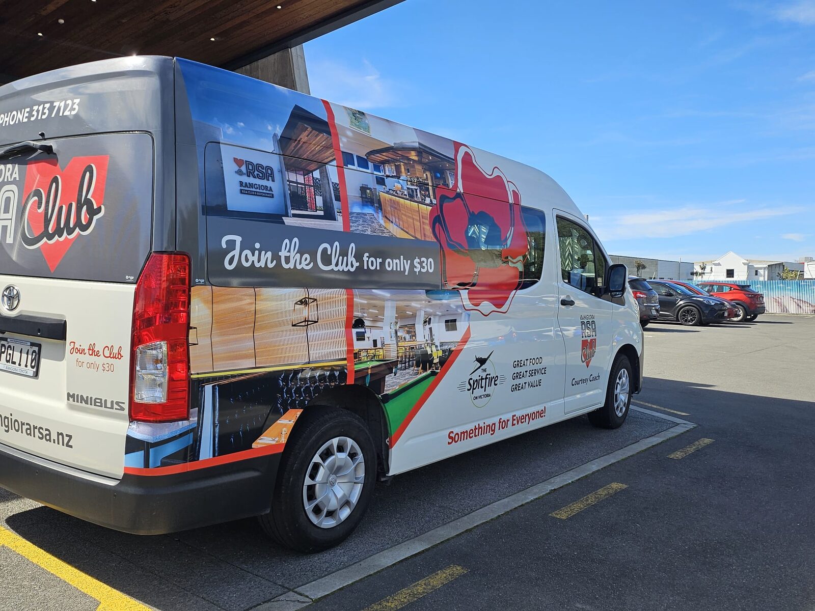 The Rangiora RSA courtesy van